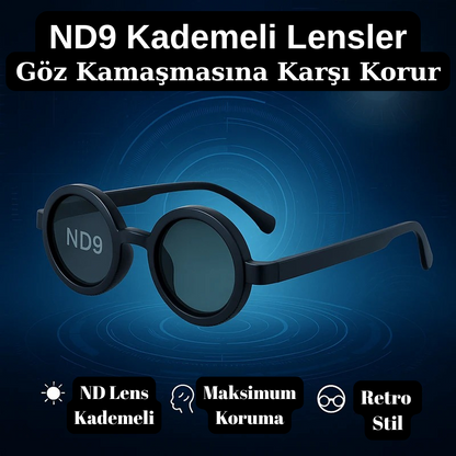 Renkli Kalın Çerçeve Ayarlı Güneş Gözlüğü